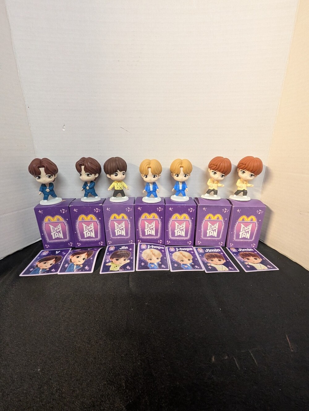 New BTS | V | TinyTAN McDonald's Happy Meal Toy Figurine 2025 Box & Card Lot